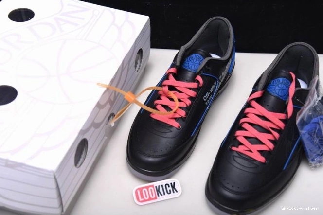Rep Retro Low Blue SP Off-White Jordan DJ4375-004 Black 2 0701